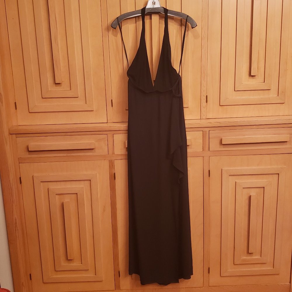 Gorgeous, sexy plunge neck maxi/gown